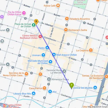 map of Balade au Centre-Ville